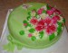Jarní květinový dort